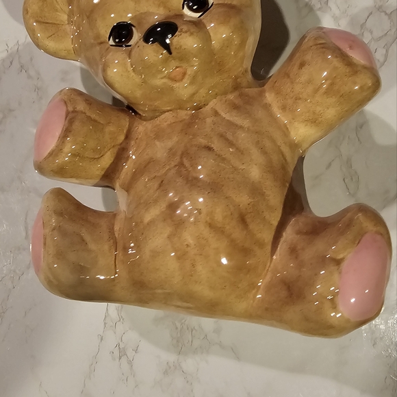Ceramic teddy bear figurine - Picture 2 of 5